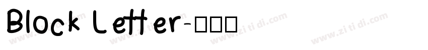 Block Letter字体转换